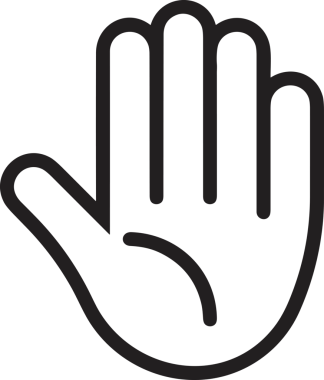 Web, Uygulama, UI / UX, Mobil Arayüz, Akıllı Teknoloji Tasarımı, Dijital Markalaşma, Kullanıcı Etkileşimi Sembolü ve Temiz Tek Renk Biçiminde Modern Grafik Elementi içeren PNG Biçimli El Simgesi Logosu