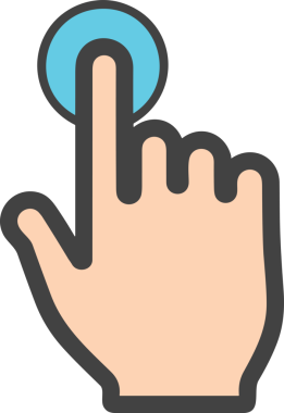 Web, Uygulama, UI / UX, Mobil Arayüz, Akıllı Teknoloji Tasarımı, Dijital Markalaşma, Kullanıcı Etkileşimi Sembolü ve Temiz Tek Renk Biçiminde Modern Grafik Elementi içeren PNG Biçimli El Simgesi Logosu