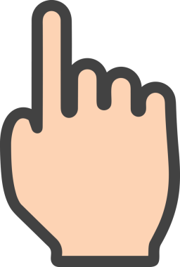 Web, Uygulama, UI / UX, Mobil Arayüz, Akıllı Teknoloji Tasarımı, Dijital Markalaşma, Kullanıcı Etkileşimi Sembolü ve Temiz Tek Renk Biçiminde Modern Grafik Elementi içeren PNG Biçimli El Simgesi Logosu