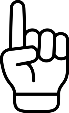 Web, Uygulama, UI / UX, Mobil Arayüz, Akıllı Teknoloji Tasarımı, Dijital Markalaşma, Kullanıcı Etkileşimi Sembolü ve Temiz Tek Renk Biçiminde Modern Grafik Elementi içeren PNG Biçimli El Simgesi Logosu