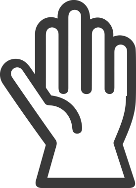 Web, Uygulama, UI / UX, Mobil Arayüz, Akıllı Teknoloji Tasarımı, Dijital Markalaşma, Kullanıcı Etkileşimi Sembolü ve Temiz Tek Renk Biçiminde Modern Grafik Elementi içeren PNG Biçimli El Simgesi Logosu