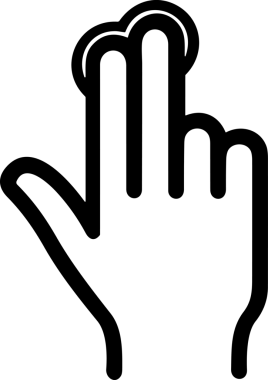 Web, Uygulama, UI / UX, Mobil Arayüz, Akıllı Teknoloji Tasarımı, Dijital Markalaşma, Kullanıcı Etkileşimi Sembolü ve Temiz Tek Renk Biçiminde Modern Grafik Elementi içeren PNG Biçimli El Simgesi Logosu