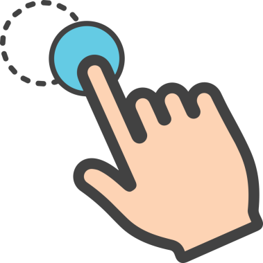 Web, Uygulama, UI / UX, Mobil Arayüz, Akıllı Teknoloji Tasarımı, Dijital Markalaşma, Kullanıcı Etkileşimi Sembolü ve Temiz Tek Renk Biçiminde Modern Grafik Elementi içeren PNG Biçimli El Simgesi Logosu