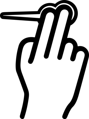 Web, Uygulama, UI / UX, Mobil Arayüz, Akıllı Teknoloji Tasarımı, Dijital Markalaşma, Kullanıcı Etkileşimi Sembolü ve Temiz Tek Renk Biçiminde Modern Grafik Elementi içeren PNG Biçimli El Simgesi Logosu