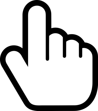 Web, Uygulama, UI / UX, Mobil Arayüz, Akıllı Teknoloji Tasarımı, Dijital Markalaşma, Kullanıcı Etkileşimi Sembolü ve Temiz Tek Renk Biçiminde Modern Grafik Elementi içeren PNG Biçimli El Simgesi Logosu