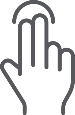 Web, Uygulama, UI / UX, Mobil Arayüz, Akıllı Teknoloji Tasarımı, Dijital Markalaşma, Kullanıcı Etkileşimi Sembolü ve Temiz Tek Renk Biçiminde Modern Grafik Elementi içeren PNG Biçimli El Simgesi Logosu