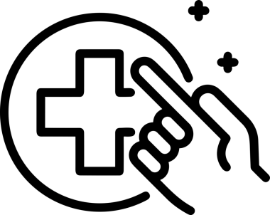 Web, Uygulama, UI / UX, Mobil Arayüz, Akıllı Teknoloji Tasarımı, Dijital Markalaşma, Kullanıcı Etkileşimi Sembolü ve Temiz Tek Renk Biçiminde Modern Grafik Elementi içeren PNG Biçimli El Simgesi Logosu