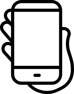 Web, Uygulama, UI / UX, Mobil Arayüz, Akıllı Teknoloji Tasarımı, Dijital Markalaşma, Kullanıcı Etkileşimi Sembolü ve Temiz Tek Renk Biçiminde Modern Grafik Elementi içeren PNG Biçimli El Simgesi Logosu
