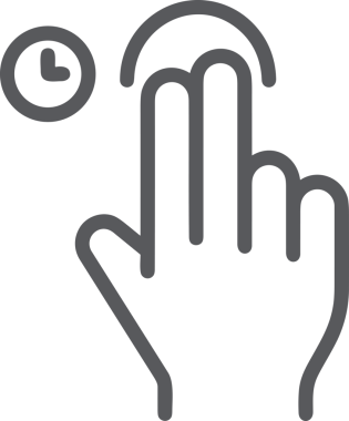 Web, Uygulama, UI / UX, Mobil Arayüz, Akıllı Teknoloji Tasarımı, Dijital Markalaşma, Kullanıcı Etkileşimi Sembolü ve Temiz Tek Renk Biçiminde Modern Grafik Elementi içeren PNG Biçimli El Simgesi Logosu