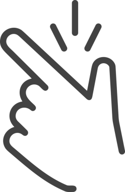 Web, Uygulama, UI / UX, Mobil Arayüz, Akıllı Teknoloji Tasarımı, Dijital Markalaşma, Kullanıcı Etkileşimi Sembolü ve Temiz Tek Renk Biçiminde Modern Grafik Elementi içeren PNG Biçimli El Simgesi Logosu