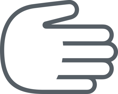 Web, Uygulama, UI / UX, Mobil Arayüz, Akıllı Teknoloji Tasarımı, Dijital Markalaşma, Kullanıcı Etkileşimi Sembolü ve Temiz Tek Renk Biçiminde Modern Grafik Elementi içeren PNG Biçimli El Simgesi Logosu