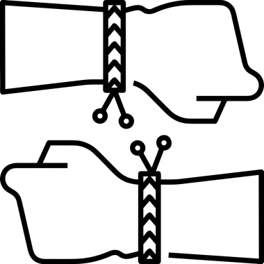 Web, Uygulama, UI / UX, Mobil Arayüz, Akıllı Teknoloji Tasarımı, Dijital Markalaşma, Kullanıcı Etkileşimi Sembolü ve Temiz Tek Renk Biçiminde Modern Grafik Elementi içeren PNG Biçimli El Simgesi Logosu