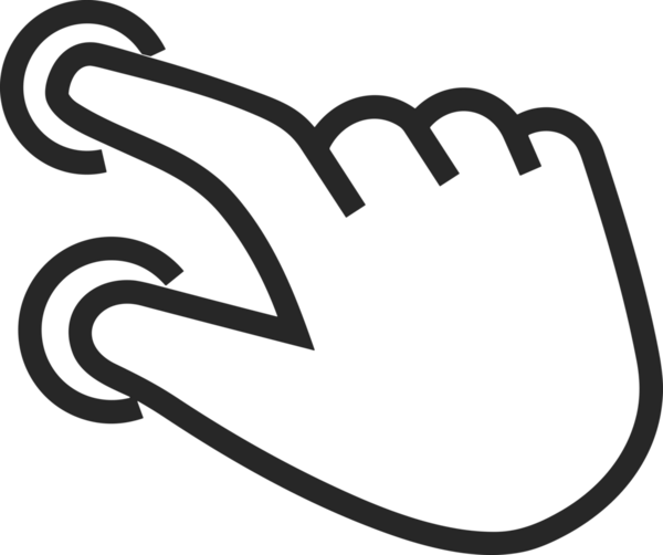 Web, Uygulama, UI / UX, Mobil Arayüz, Akıllı Teknoloji Tasarımı, Dijital Markalaşma, Kullanıcı Etkileşimi Sembolü ve Temiz Tek Renk Biçiminde Modern Grafik Elementi içeren PNG Biçimli El Simgesi Logosu