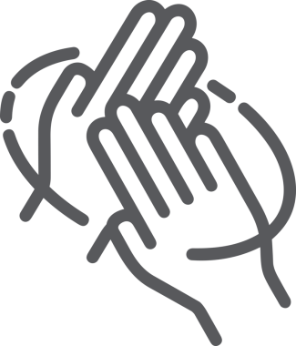 Web, Uygulama, UI / UX, Mobil Arayüz, Akıllı Teknoloji Tasarımı, Dijital Markalaşma, Kullanıcı Etkileşimi Sembolü ve Temiz Tek Renk Biçiminde Modern Grafik Elementi içeren PNG Biçimli El Simgesi Logosu