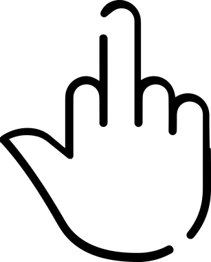 Web, Uygulama, UI / UX, Mobil Arayüz, Akıllı Teknoloji Tasarımı, Dijital Markalaşma, Kullanıcı Etkileşimi Sembolü ve Temiz Tek Renk Biçiminde Modern Grafik Elementi içeren PNG Biçimli El Simgesi Logosu