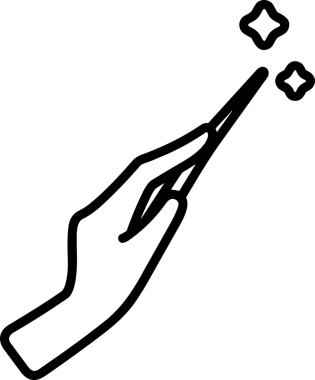 Web, Uygulama, UI / UX, Mobil Arayüz, Akıllı Teknoloji Tasarımı, Dijital Markalaşma, Kullanıcı Etkileşimi Sembolü ve Temiz Tek Renk Biçiminde Modern Grafik Elementi içeren PNG Biçimli El Simgesi Logosu