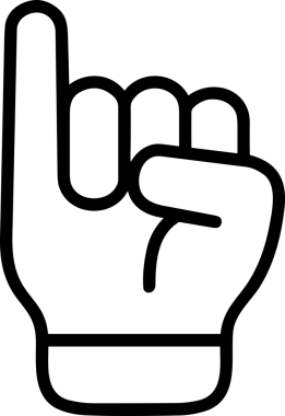 Web, Uygulama, UI / UX, Mobil Arayüz, Akıllı Teknoloji Tasarımı, Dijital Markalaşma, Kullanıcı Etkileşimi Sembolü ve Temiz Tek Renk Biçiminde Modern Grafik Elementi içeren PNG Biçimli El Simgesi Logosu