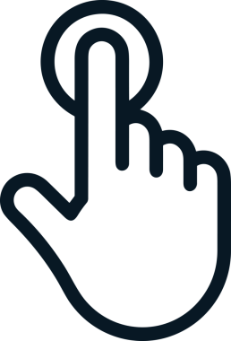 Web, Uygulama, UI / UX, Mobil Arayüz, Akıllı Teknoloji Tasarımı, Dijital Markalaşma, Kullanıcı Etkileşimi Sembolü ve Temiz Tek Renk Biçiminde Modern Grafik Elementi içeren PNG Biçimli El Simgesi Logosu