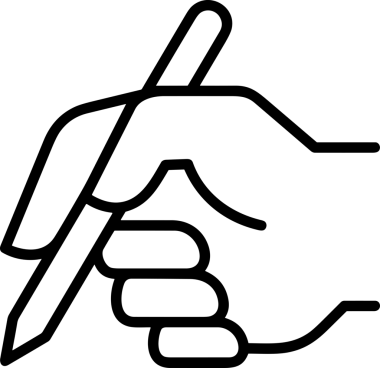 Web, Uygulama, UI / UX, Mobil Arayüz, Akıllı Teknoloji Tasarımı, Dijital Markalaşma, Kullanıcı Etkileşimi Sembolü ve Temiz Tek Renk Biçiminde Modern Grafik Elementi içeren PNG Biçimli El Simgesi Logosu