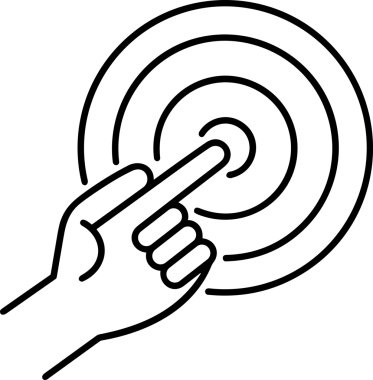 Web, Uygulama, UI / UX, Mobil Arayüz, Akıllı Teknoloji Tasarımı, Dijital Markalaşma, Kullanıcı Etkileşimi Sembolü ve Temiz Tek Renk Biçiminde Modern Grafik Elementi içeren PNG Biçimli El Simgesi Logosu