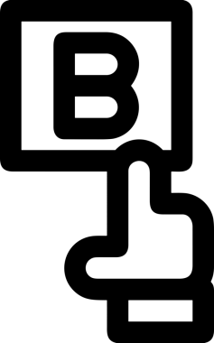 Web, Uygulama, UI / UX, Mobil Arayüz, Akıllı Teknoloji Tasarımı, Dijital Markalaşma, Kullanıcı Etkileşimi Sembolü ve Temiz Tek Renk Biçiminde Modern Grafik Elementi içeren PNG Biçimli El Simgesi Logosu