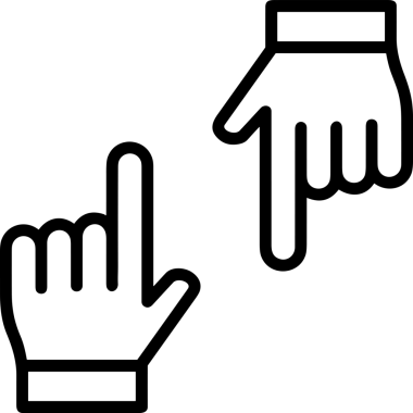 Web, Uygulama, UI / UX, Mobil Arayüz, Akıllı Teknoloji Tasarımı, Dijital Markalaşma, Kullanıcı Etkileşimi Sembolü ve Temiz Tek Renk Biçiminde Modern Grafik Elementi içeren PNG Biçimli El Simgesi Logosu