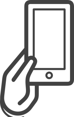 Web, Uygulama, UI / UX, Mobil Arayüz, Akıllı Teknoloji Tasarımı, Dijital Markalaşma, Kullanıcı Etkileşimi Sembolü ve Temiz Tek Renk Biçiminde Modern Grafik Elementi içeren PNG Biçimli El Simgesi Logosu