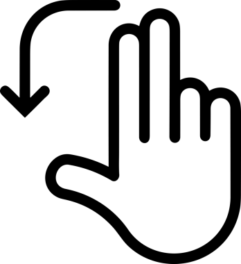 Web, Uygulama, UI / UX, Mobil Arayüz, Akıllı Teknoloji Tasarımı, Dijital Markalaşma, Kullanıcı Etkileşimi Sembolü ve Temiz Tek Renk Biçiminde Modern Grafik Elementi içeren PNG Biçimli El Simgesi Logosu