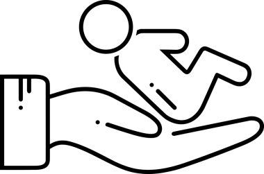 Web, Uygulama, UI / UX, Mobil Arayüz, Akıllı Teknoloji Tasarımı, Dijital Markalaşma, Kullanıcı Etkileşimi Sembolü ve Temiz Tek Renk Biçiminde Modern Grafik Elementi içeren PNG Biçimli El Simgesi Logosu