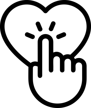 Web, Uygulama, UI / UX, Mobil Arayüz, Akıllı Teknoloji Tasarımı, Dijital Markalaşma, Kullanıcı Etkileşimi Sembolü ve Temiz Tek Renk Biçiminde Modern Grafik Elementi içeren PNG Biçimli El Simgesi Logosu