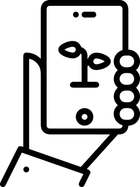 Web, Uygulama, UI / UX, Mobil Arayüz, Akıllı Teknoloji Tasarımı, Dijital Markalaşma, Kullanıcı Etkileşimi Sembolü ve Temiz Tek Renk Biçiminde Modern Grafik Elementi içeren PNG Biçimli El Simgesi Logosu