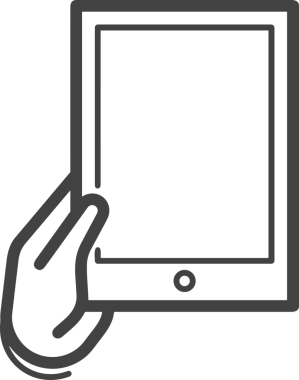 Web, Uygulama, UI / UX, Mobil Arayüz, Akıllı Teknoloji Tasarımı, Dijital Markalaşma, Kullanıcı Etkileşimi Sembolü ve Temiz Tek Renk Biçiminde Modern Grafik Elementi içeren PNG Biçimli El Simgesi Logosu