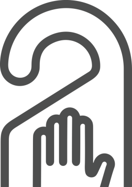 Web, Uygulama, UI / UX, Mobil Arayüz, Akıllı Teknoloji Tasarımı, Dijital Markalaşma, Kullanıcı Etkileşimi Sembolü ve Temiz Tek Renk Biçiminde Modern Grafik Elementi içeren PNG Biçimli El Simgesi Logosu