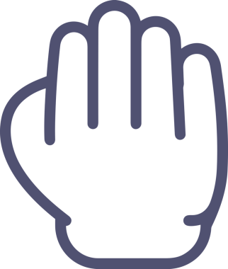 Web, Uygulama, UI / UX, Mobil Arayüz, Akıllı Teknoloji Tasarımı, Dijital Markalaşma, Kullanıcı Etkileşimi Sembolü ve Temiz Tek Renk Biçiminde Modern Grafik Elementi içeren PNG Biçimli El Simgesi Logosu