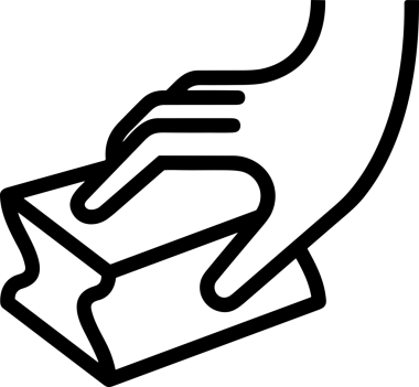 Web, Uygulama, UI / UX, Mobil Arayüz, Akıllı Teknoloji Tasarımı, Dijital Markalaşma, Kullanıcı Etkileşimi Sembolü ve Temiz Tek Renk Biçiminde Modern Grafik Elementi içeren PNG Biçimli El Simgesi Logosu