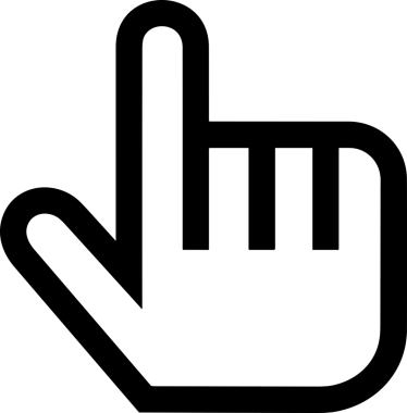 Web, Uygulama, UI / UX, Mobil Arayüz, Akıllı Teknoloji Tasarımı, Dijital Markalaşma, Kullanıcı Etkileşimi Sembolü ve Temiz Tek Renk Biçiminde Modern Grafik Elementi içeren PNG Biçimli El Simgesi Logosu