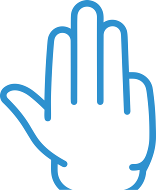 Web, Uygulama, UI / UX, Mobil Arayüz, Akıllı Teknoloji Tasarımı, Dijital Markalaşma, Kullanıcı Etkileşimi Sembolü ve Temiz Tek Renk Biçiminde Modern Grafik Elementi içeren PNG Biçimli El Simgesi Logosu