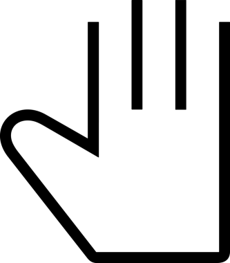 Web, Uygulama, UI / UX, Mobil Arayüz, Akıllı Teknoloji Tasarımı, Dijital Markalaşma, Kullanıcı Etkileşimi Sembolü ve Temiz Tek Renk Biçiminde Modern Grafik Elementi içeren PNG Biçimli El Simgesi Logosu