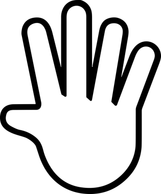 Web, Uygulama, UI / UX, Mobil Arayüz, Akıllı Teknoloji Tasarımı, Dijital Markalaşma, Kullanıcı Etkileşimi Sembolü ve Temiz Tek Renk Biçiminde Modern Grafik Elementi içeren PNG Biçimli El Simgesi Logosu