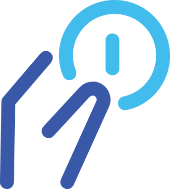 Web, Uygulama, UI / UX, Mobil Arayüz, Akıllı Teknoloji Tasarımı, Dijital Markalaşma, Kullanıcı Etkileşimi Sembolü ve Temiz Tek Renk Biçiminde Modern Grafik Elementi içeren PNG Biçimli El Simgesi Logosu