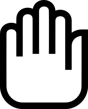 Web, Uygulama, UI / UX, Mobil Arayüz, Akıllı Teknoloji Tasarımı, Dijital Markalaşma, Kullanıcı Etkileşimi Sembolü ve Temiz Tek Renk Biçiminde Modern Grafik Elementi içeren PNG Biçimli El Simgesi Logosu