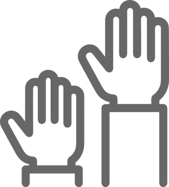 Web, Uygulama, UI / UX, Mobil Arayüz, Akıllı Teknoloji Tasarımı, Dijital Markalaşma, Kullanıcı Etkileşimi Sembolü ve Temiz Tek Renk Biçiminde Modern Grafik Elementi içeren PNG Biçimli El Simgesi Logosu