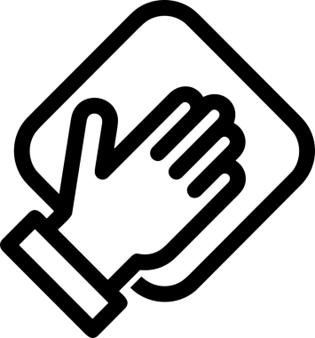 Web, Uygulama, UI / UX, Mobil Arayüz, Akıllı Teknoloji Tasarımı, Dijital Markalaşma, Kullanıcı Etkileşimi Sembolü ve Temiz Tek Renk Biçiminde Modern Grafik Elementi içeren PNG Biçimli El Simgesi Logosu