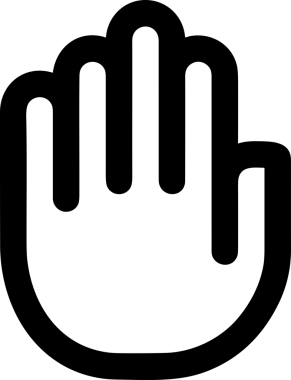 Web, Uygulama, UI / UX, Mobil Arayüz, Akıllı Teknoloji Tasarımı, Dijital Markalaşma, Kullanıcı Etkileşimi Sembolü ve Temiz Tek Renk Biçiminde Modern Grafik Elementi içeren PNG Biçimli El Simgesi Logosu