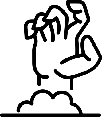 Web, Uygulama, UI / UX, Mobil Arayüz, Akıllı Teknoloji Tasarımı, Dijital Markalaşma, Kullanıcı Etkileşimi Sembolü ve Temiz Tek Renk Biçiminde Modern Grafik Elementi içeren PNG Biçimli El Simgesi Logosu