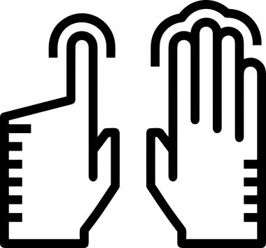 Web, Uygulama, UI / UX, Mobil Arayüz, Akıllı Teknoloji Tasarımı, Dijital Markalaşma, Kullanıcı Etkileşimi Sembolü ve Temiz Tek Renk Biçiminde Modern Grafik Elementi içeren PNG Biçimli El Simgesi Logosu