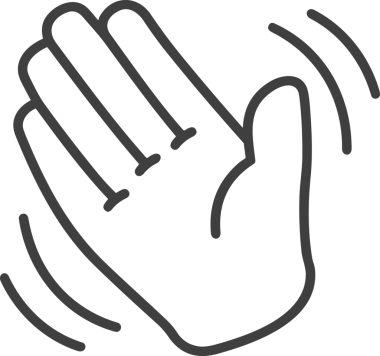 Web, Uygulama, UI / UX, Mobil Arayüz, Akıllı Teknoloji Tasarımı, Dijital Markalaşma, Kullanıcı Etkileşimi Sembolü ve Temiz Tek Renk Biçiminde Modern Grafik Elementi içeren PNG Biçimli El Simgesi Logosu