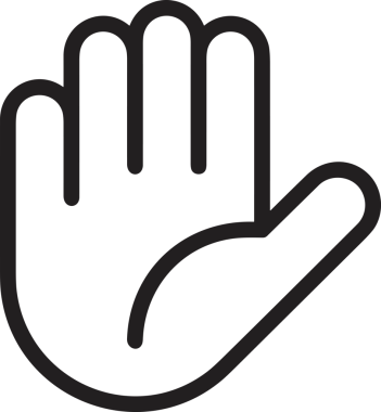 Web, Uygulama, UI / UX, Mobil Arayüz, Akıllı Teknoloji Tasarımı, Dijital Markalaşma, Kullanıcı Etkileşimi Sembolü ve Temiz Tek Renk Biçiminde Modern Grafik Elementi içeren PNG Biçimli El Simgesi Logosu