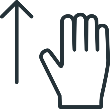 Web, Uygulama, UI / UX, Mobil Arayüz, Akıllı Teknoloji Tasarımı, Dijital Markalaşma, Kullanıcı Etkileşimi Sembolü ve Temiz Tek Renk Biçiminde Modern Grafik Elementi içeren PNG Biçimli El Simgesi Logosu