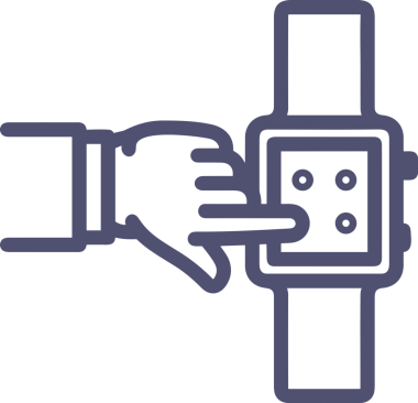 Web, Uygulama, UI / UX, Mobil Arayüz, Akıllı Teknoloji Tasarımı, Dijital Markalaşma, Kullanıcı Etkileşimi Sembolü ve Temiz Tek Renk Biçiminde Modern Grafik Elementi içeren PNG Biçimli El Simgesi Logosu